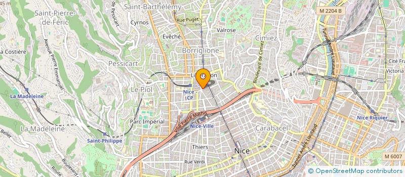 localisation de l'entreprise MADAME PASCALE VERRIEN  NICE