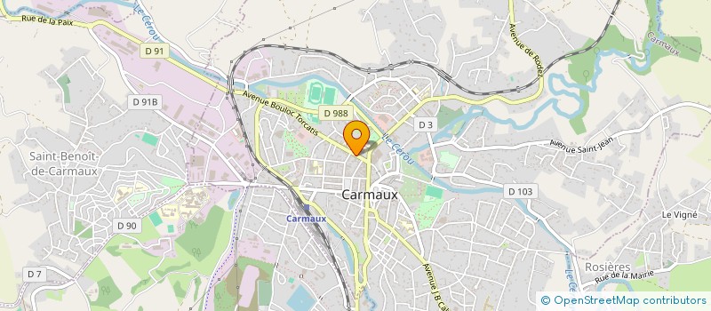 localisation de l'entreprise MADAME PASCALE VESSAIRE  CARMAUX