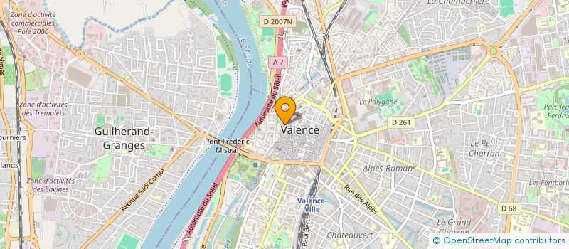 localisation de l'entreprise MADAME PASCALE VIEUDRIN à VALENCE