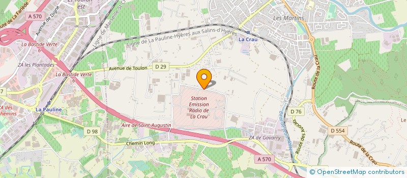 localisation de l'entreprise MADAME PASCALE VIGNALI  LA CRAU