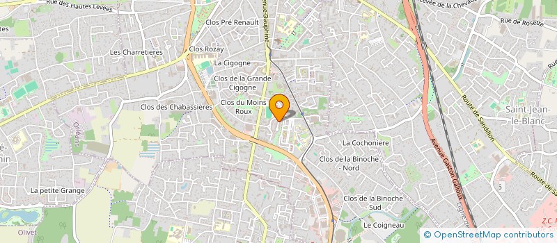 localisation de l'entreprise MADAME PASCALE VILLIERS  ORLEANS