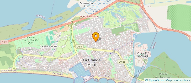 localisation de l'entreprise MADAME PASCALE VOLLE  LA GRANDE-MOTTE