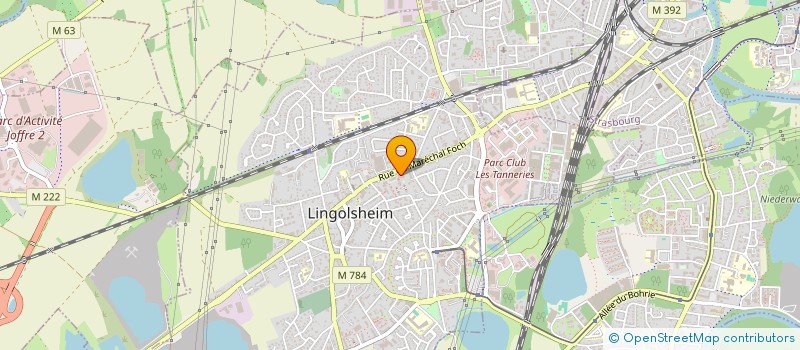 localisation de l'entreprise MADAME PASCALE WALTER  LINGOLSHEIM