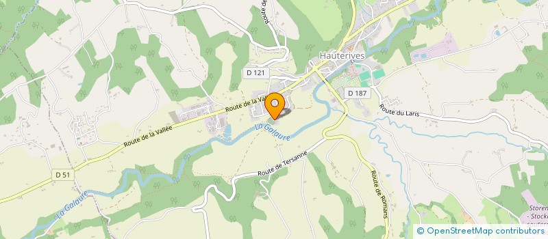 localisation de l'entreprise MADAME PASCALE WANG  HAUTERIVES