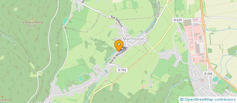 localisation de l'entreprise MADAME PASCALE WIART  THAL-MARMOUTIER