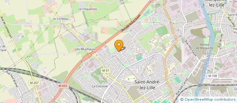 localisation de l'entreprise MADAME PASCALE WILQUIN  MARQUETTE-LEZ-LILLE