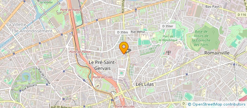 localisation de l'entreprise MADAME PASCALINA PREVOT à LE PRE-SAINT-GERVAIS