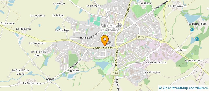 localisation de l'entreprise MADAME PASCALINE BELLAMY à SEVREMOINE