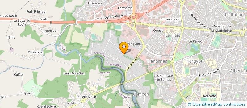 localisation de l'entreprise MADAME PASCALINE BLIN à VANNES