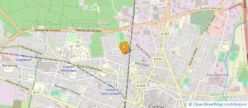 localisation de l'entreprise MADAME PASCALINE BOLLE REDDAT  COLMAR
