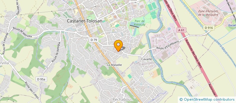 localisation de l'entreprise MADAME PASCALINE BORIES à CASTANET-TOLOSAN