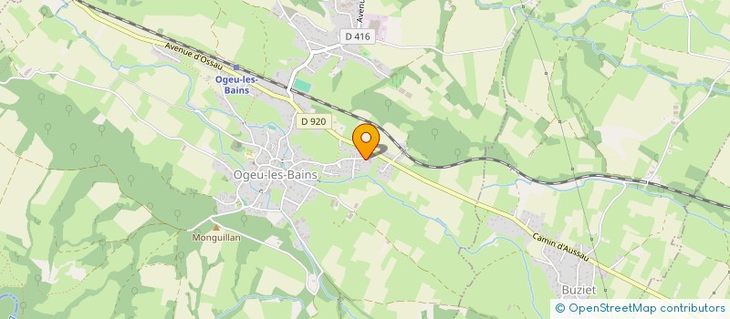 localisation de l'entreprise MADAME PASCALINE BUGGIN  OGEU-LES-BAINS