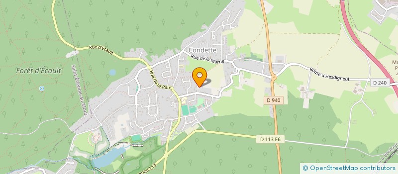 localisation de l'entreprise MADAME PASCALINE CARPE  CONDETTE