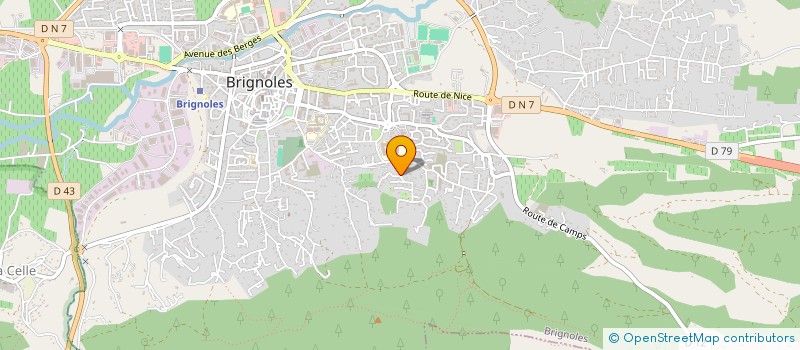 localisation de l'entreprise MADAME PASCALINE COIFFARD  BRIGNOLES