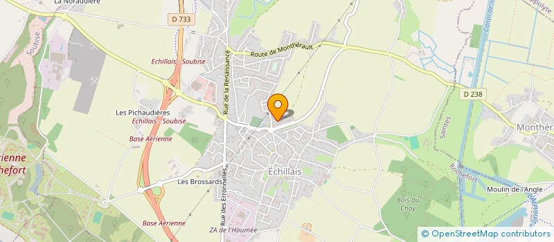 localisation de l'entreprise MADAME PASCALINE DARCHE  ECHILLAIS