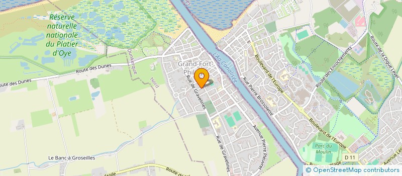 localisation de l'entreprise MADAME PASCALINE DEMARQUE  GRAND-FORT-PHILIPPE