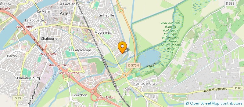 localisation de l'entreprise MADAME PASCALINE DESCOMBES  SAINTES-MARIES-DE-LA-MER