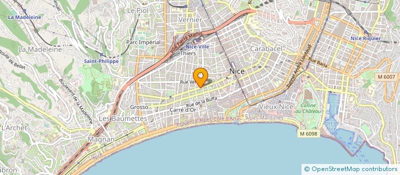 localisation de l'entreprise MADAME PASCALINE DUBOIS à NICE