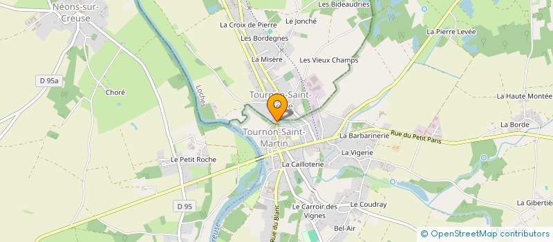 localisation de l'entreprise MADAME PASCALINE DUBREUIL à TOURNON-SAINT-MARTIN