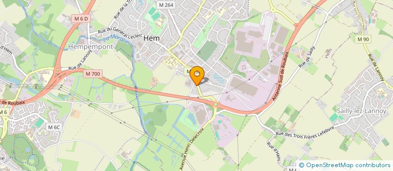 localisation de l'entreprise MADAME PASCALINE DUCROCQ  HEM