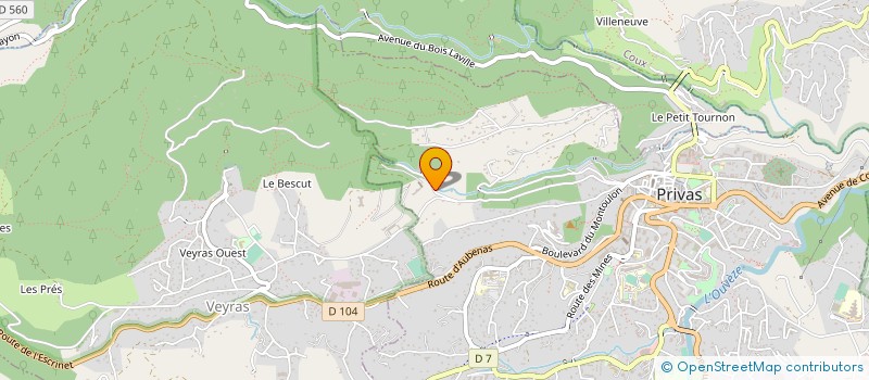 localisation de l'entreprise MADAME PASCALINE GAUTHEROT  PRIVAS