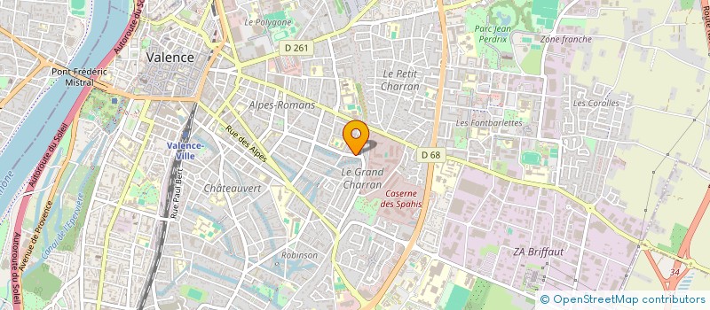 localisation de l'entreprise MADAME PASCALINE GROUPIERRE à VALENCE