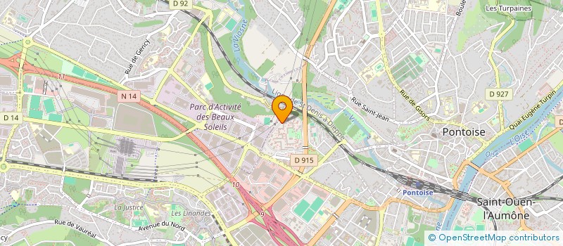 localisation de l'entreprise MADAME PASCALINE IPOULE NGUIBISSA  PONTOISE