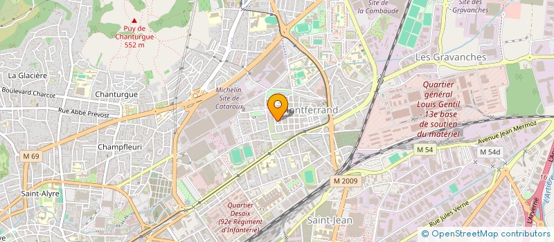 localisation de l'entreprise MADAME PASCALINE JUSTE  CLERMONT-FERRAND