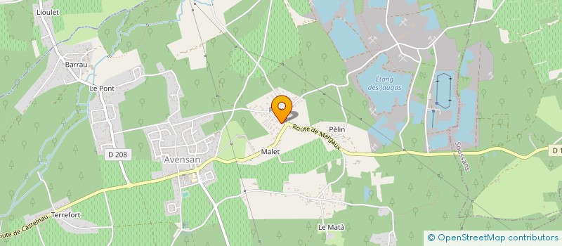 localisation de l'entreprise MADAME PASCALINE KINET  AVENSAN