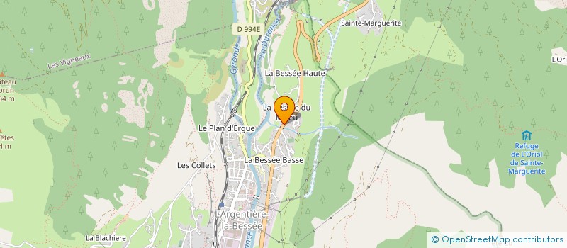 localisation de l'entreprise MADAME PASCALINE KROPP à L'ARGENTIERE-LA-BESSEE
