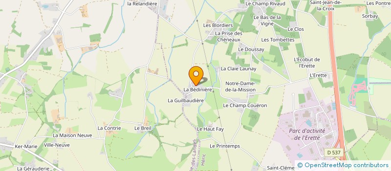 localisation de l'entreprise MADAME PASCALINE LE BELLEGUIC  HERIC