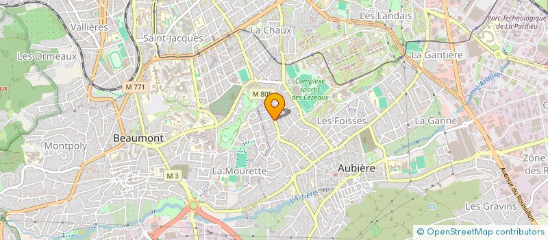 localisation de l'entreprise MADAME PASCALINE LOMBARD  AUBIERE