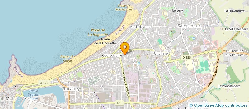 localisation de l'entreprise MADAME PASCALINE MACOR  SAINT-MALO