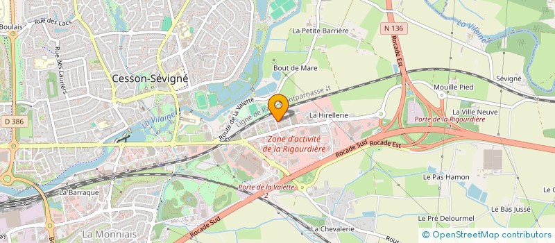 localisation de l'entreprise MADAME PASCALINE MAHE  CESSON-SEVIGNE