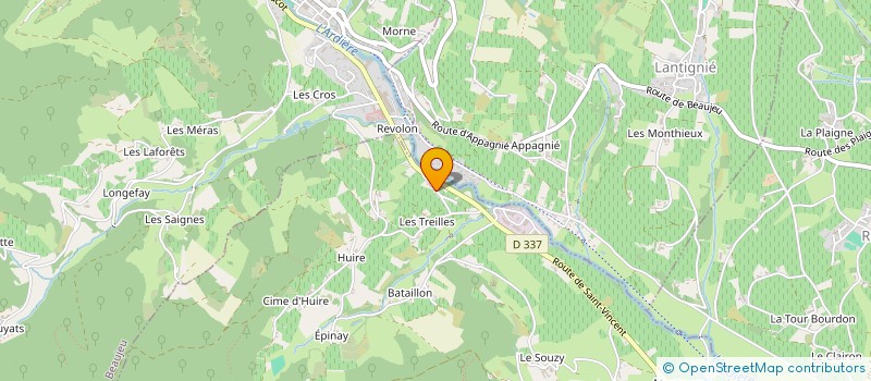 localisation de l'entreprise MADAME PASCALINE MALVAL  QUINCIE-EN-BEAUJOLAIS