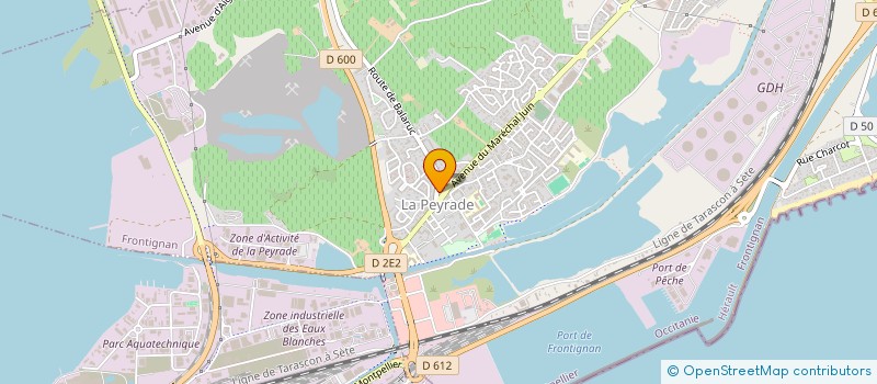 localisation de l'entreprise MADAME PASCALINE MAURY  FRONTIGNAN