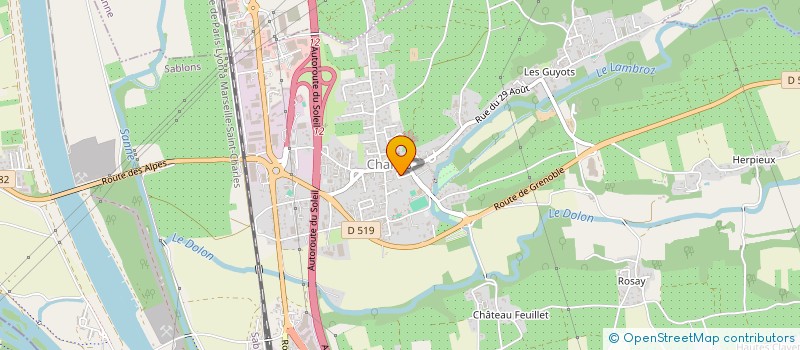 localisation de l'entreprise MADAME PASCALINE METRAL  CHANAS