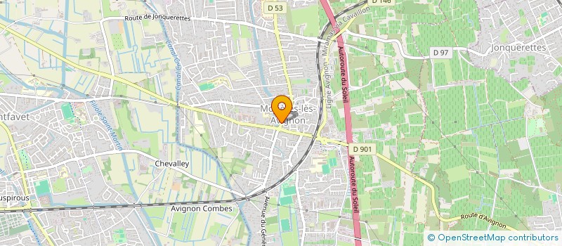 localisation de l'entreprise MADAME PASCALINE MONTEL  MORIERES-LES-AVIGNON