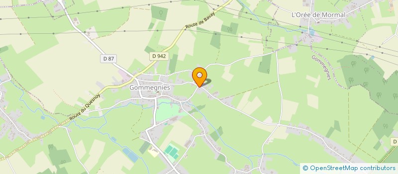 localisation de l'entreprise MADAME PASCALINE NECAILLE  GOMMEGNIES