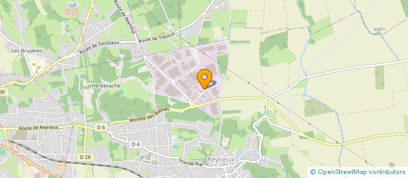 localisation de l'entreprise MADAME PASCALINE PEREZ à REYRIEUX