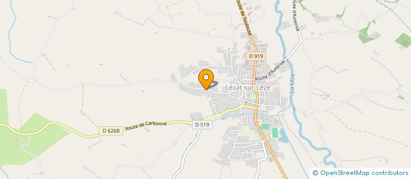 localisation de l'entreprise MADAME PASCALINE RASPAUD à LEZAT-SUR-LEZE