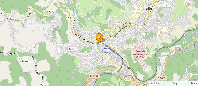 localisation de l'entreprise MADAME PASCALINE RETROU  TULLE