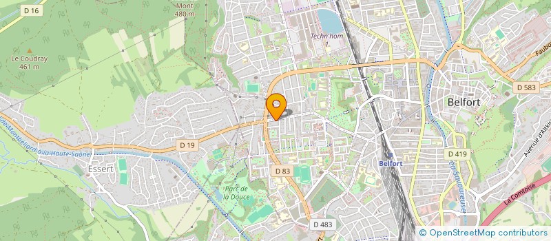 localisation de l'entreprise MADAME PASCALINE RIDOLFI  BELFORT