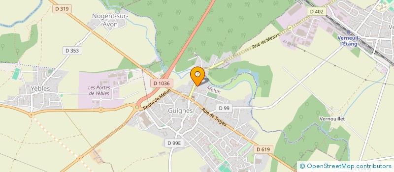 localisation de l'entreprise MADAME PASCALINE ROBIN  GUIGNES