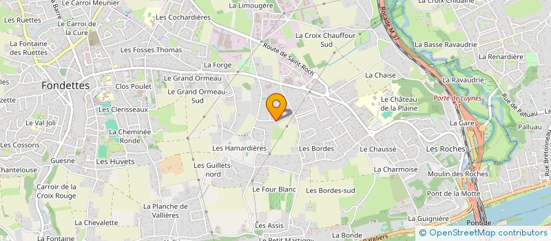 localisation de l'entreprise MADAME PASCALINE ROUSSEL à FONDETTES