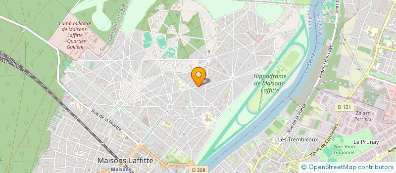 localisation de l'entreprise MADAME PASCALINE SALA  MAISONS-LAFFITTE