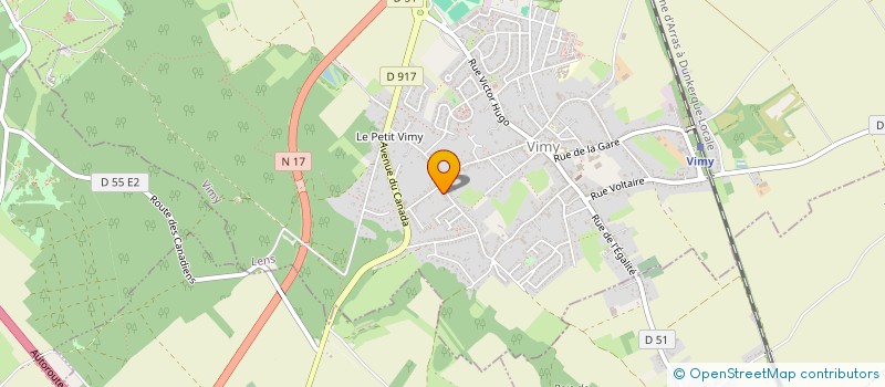 localisation de l'entreprise MADAME PASCALINE SOHET  VIMY