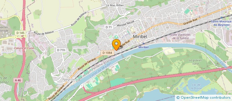 localisation de l'entreprise MADAME PASCALINE TERELLI à MIRIBEL