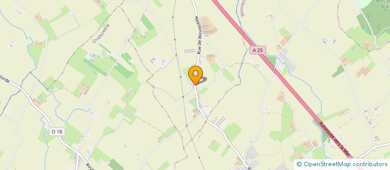 localisation de l'entreprise MADAME PASCALINE VANDERNOTTE  HERZEELE