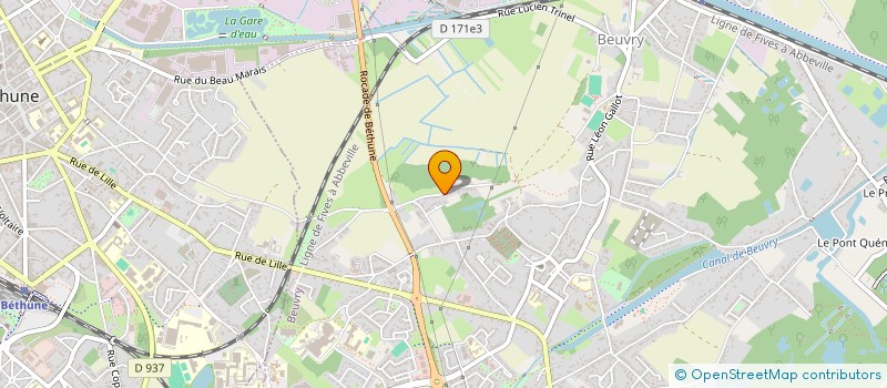 localisation de l'entreprise MADAME PASCALINE WUILLE  BEUVRY